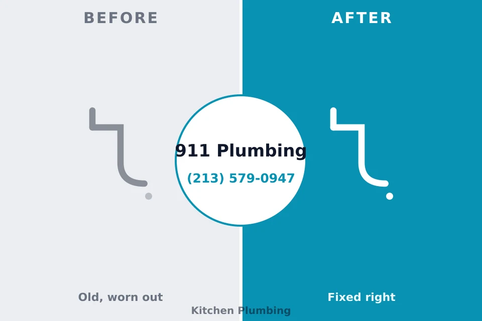 Before and after: plumbing company Perryopolis, PA
